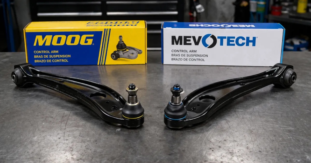 MOOG vs Mevotech Control Arms: Complete 2026 Comparison