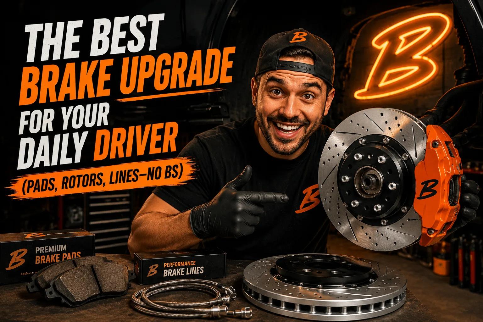 The Best Brake Upgrade for Your Daily Driver (Pads, Rotors, Lines — No BS)
